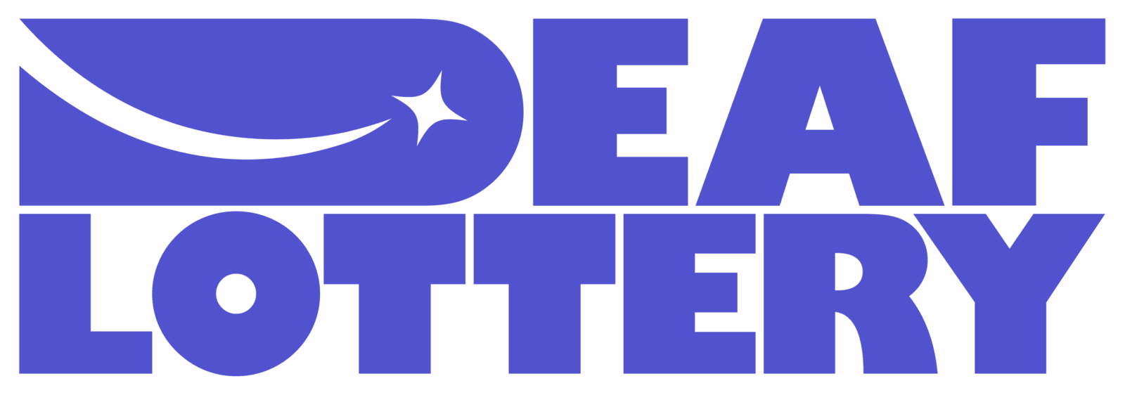 Deaf Lottery Purple Logo Stacked